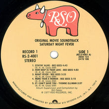 Laden Sie das Bild in den Galerie-Viewer, Various : Saturday Night Fever (The Original Movie Sound Track) (2xLP, Album, Comp, Pit)
