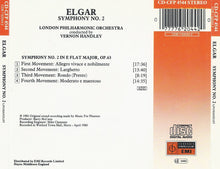 Charger l&#39;image dans la galerie, Elgar*, London Philharmonic Orchestra, Vernon Handley : Symphony No. 2 In E Flat Major, Op.63 (CD, RE)
