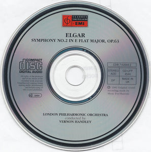 Elgar*, London Philharmonic Orchestra, Vernon Handley : Symphony No. 2 In E Flat Major, Op.63 (CD, RE)