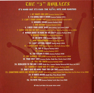 The 5 Royales : It's Hard But It's Fair, The King Hits And Rarities (CD, Comp)