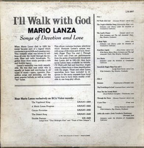 Mario Lanza : I'll Walk With God (LP, Mono)