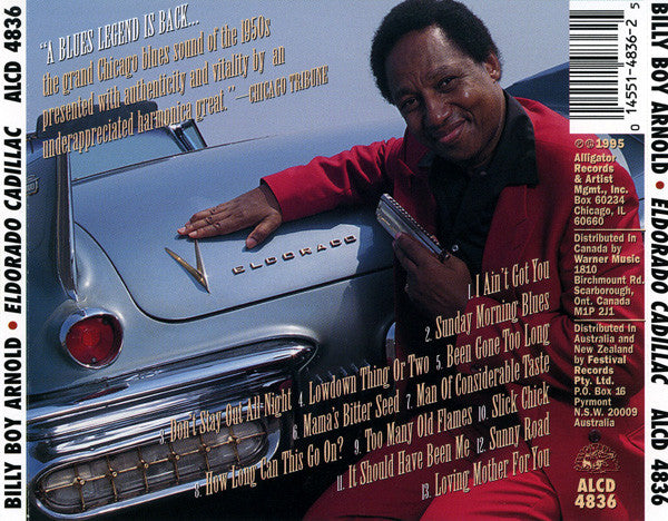 Charger l'image dans la galerie, Billy Boy Arnold : Eldorado Cadillac (CD, Album)