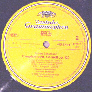 Schumann*, Wiener Philharmoniker, Leonard Bernstein : Symphonien No. 1 »Frühlingssymphonie = Spring = Le Printemps« • No. 4 (LP, Album, Dig)