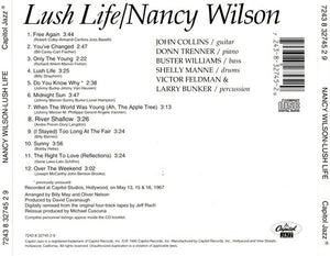 Nancy Wilson : Lush Life (CD, Album, RE)