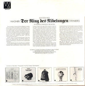 Wagner* - Steinberg*, Pittsburgh Symphony Orchestra : Selections From Der Ring Des Nibelungen (LP, Album)