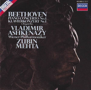 Beethoven* - Vladimir Ashkenazy, Wiener Philharmoniker, Zubin Mehta : Piano Concerto No.1 / 6 Bagatelles (CD, Album)