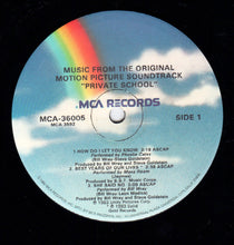 Laden Sie das Bild in den Galerie-Viewer, Various : Private School (Music From The Original Motion Picture Soundtrack) (LP, MiniAlbum)
