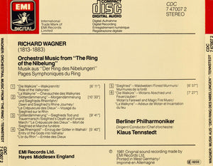 Tennstedt* Conducts Wagner*, Berlin Philharmonic Orchestra* : Music From The Ring (CD, Album)