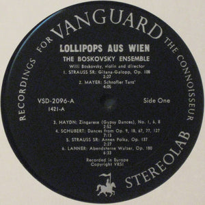 The Boskovsky Ensemble : Lollipops Aus Wien (LP)