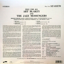 Load image into Gallery viewer, Art Blakey &amp; The Jazz Messengers : Free For All (LP, Album, RE, RM, 180)

