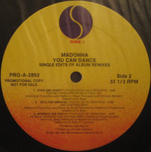 Laden Sie das Bild in den Galerie-Viewer, Madonna : You Can Dance (Single Edits Of Album Remixes) (LP, Comp, Promo)
