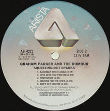 Load image into Gallery viewer, Graham Parker And The Rumour : Squeezing Out Sparks (LP, Album, San)

