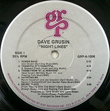Laden Sie das Bild in den Galerie-Viewer, Dave Grusin : Night-Lines (LP, Album, Hau)

