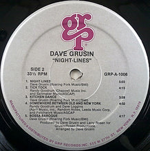 Laden Sie das Bild in den Galerie-Viewer, Dave Grusin : Night-Lines (LP, Album, Hau)
