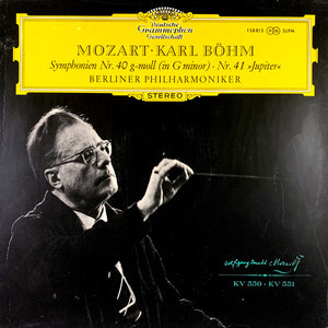 Mozart* • Karl Böhm, Berliner Philharmoniker : Symphonien Nr. 40 G-Moll (In G Minor) Nr. 41 Jupiter (LP)