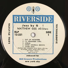 Laden Sie das Bild in den Galerie-Viewer, Matthew Gee All-Stars : Jazz By Gee  (LP, Album, Mono)
