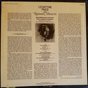 Leontyne Price, Richard Strauss, New Philharmonia Orchestra, Erich Leinsdorf : Sings Richard Strauss (LP, Album)