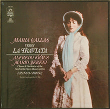 Charger l&#39;image dans la galerie, Giuseppe Verdi, Maria Callas, Alfredo Kraus, Mario Sereni, Franco Ghione, Orquestra Sinfónica Do Teatro Nacional De São Carlos, Lisboa : La Traviata (2xLP, Mono, RM + Box)
