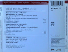 Load image into Gallery viewer, Rachmaninoff*, Zoltán Kocsis, San Francisco Symphony, Edo De Waart : Piano Concertos 3 &amp; 4 (CD, Album, Pol)
