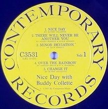 Laden Sie das Bild in den Galerie-Viewer, Buddy Collette : Nice Day With Buddy Collette (LP, Album, Mono, Yel)
