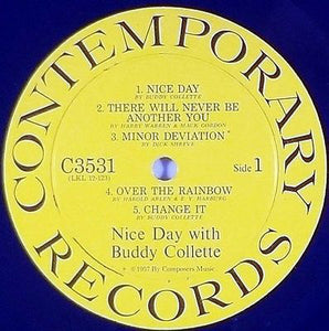 Buddy Collette : Nice Day With Buddy Collette (LP, Album, Mono, Yel)