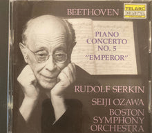 Load image into Gallery viewer, Beethoven*, Rudolf Serkin, Seiji Ozawa, Boston Symphony Orchestra : Piano Concerto No. 5 &quot;Emperor&quot; (CD, Album, RE, Dig)
