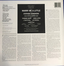Laden Sie das Bild in den Galerie-Viewer, Stephen Sondheim : Marry Me A Little (Original Cast Recording) (LP, Album)
