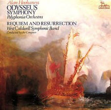 Load image into Gallery viewer, Alan Hovhaness - Polyphonia Orchestra* / West Caldwell Symphonic Band : Odysseus Symphony / Requiem And Resurrection (LP)
