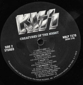 Kiss : Creatures Of The Night (LP, Album, PRC)