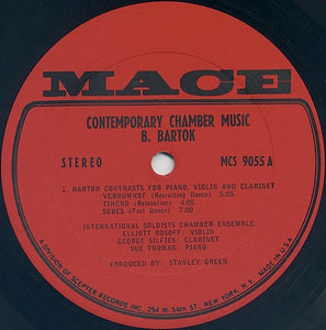 B. Bartók* / P. Hindemith* : Contemporary Chamber Music (LP, Album)