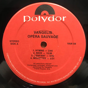 Vangelis : Opera Sauvage (LP, Album, 53-)