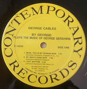 George Cables : By George: George Cables Plays The Music Of George Gershwin (LP, Album)