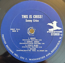 Load image into Gallery viewer, Sonny Criss : This Is Criss! (LP, Album)
