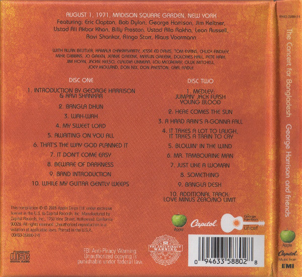 Buy George Harrison : George Harrison And Friends - The Concert For ...