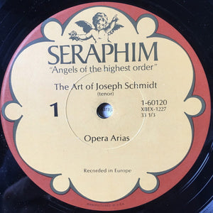 Joseph Schmidt : The Art Of Joseph Schmidt (The Legendary Tenor In Opera And Song) (LP, Comp, Mono)