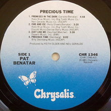 Laden Sie das Bild in den Galerie-Viewer, Pat Benatar : Precious Time (LP, Album, Pit)
