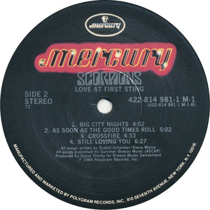 Scorpions : Love At First Sting (LP, Album, 72 )