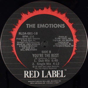 The Emotions : You're The Best (12", Single)