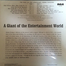 Load image into Gallery viewer, Jimmie Rodgers : The Best Of The Legendary Jimmie Rodgers (LP, Comp)

