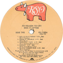Load image into Gallery viewer, Eric Clapton : No Reason To Cry (LP, Album, PRC)
