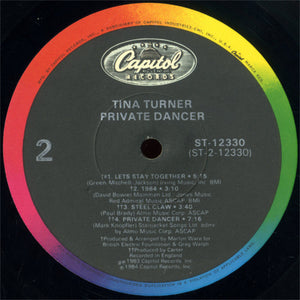 Tina Turner : Private Dancer (LP, Album, Jac)