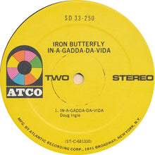 Laden Sie das Bild in den Galerie-Viewer, Iron Butterfly : In-A-Gadda-Da-Vida (LP, Album, Club, Rec)
