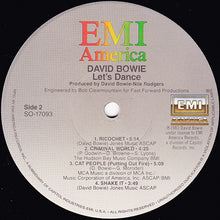 Laden Sie das Bild in den Galerie-Viewer, David Bowie : Let's Dance (LP, Album, Jac)
