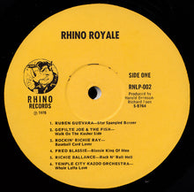 Laden Sie das Bild in den Galerie-Viewer, Various : Rhino Royale (LP, Comp, Lil)
