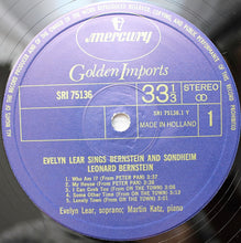 Load image into Gallery viewer, Evelyn Lear : Evelyn Lear Sings Sondheim And Bernstein (LP, Album)
