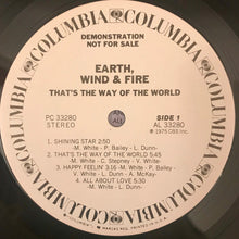 Load image into Gallery viewer, Earth, Wind &amp; Fire : That's The Way Of The World (LP, Album, Promo, Ter)
