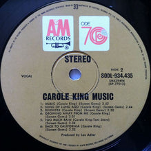 Load image into Gallery viewer, Carole King : Music (LP, Album, Gat)
