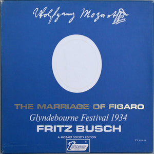 Wolfgang Mozart* - Glynebourne Featival 1934*, Fritz Busch : The Marriage Of Figaro (3xLP, Album, Mono + Box)