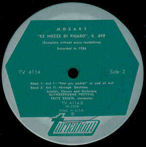 Wolfgang Mozart* - Glynebourne Featival 1934*, Fritz Busch : The Marriage Of Figaro (3xLP, Album, Mono + Box)