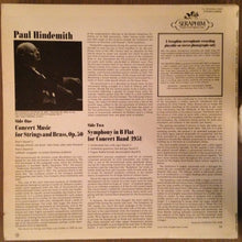 Load image into Gallery viewer, Paul Hindemith - The Philharmonia Orchestra* : Concert Music For Strings And Brass / Symphony In B Flat For Concert Band (LP, Album, RE)
